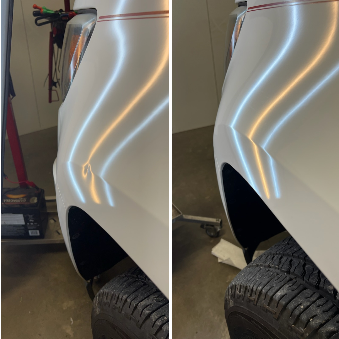 Before and After Small Car Dent Repair 